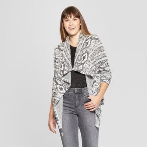Women's Fuzzy Jacquard Jacket - Knox Rose